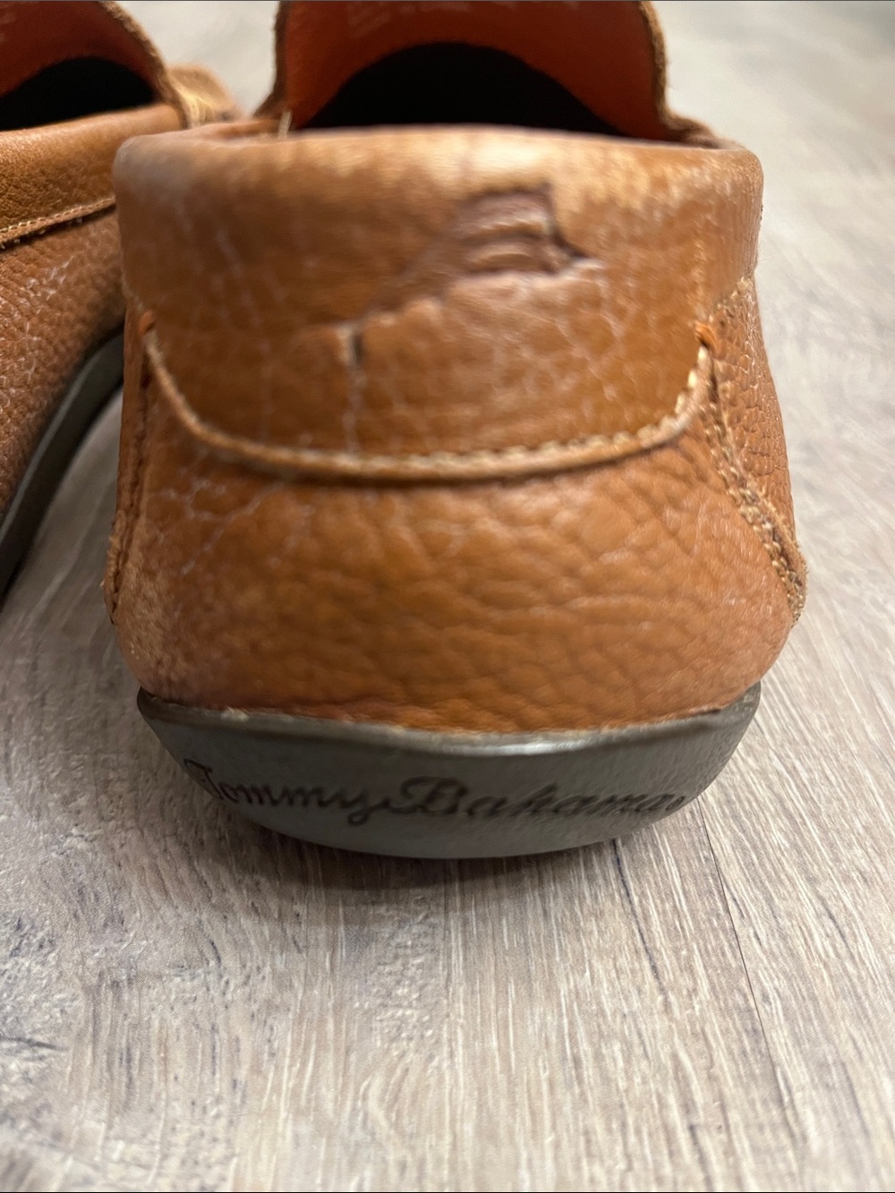 Tommy Bahama Leather Slip-On Loafers - Picture 7 of 8
